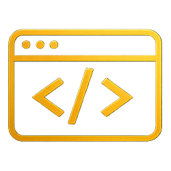 Ícone ilustrativo de engrenagem e gráficos representando projetos de sites entregues com alta performance.